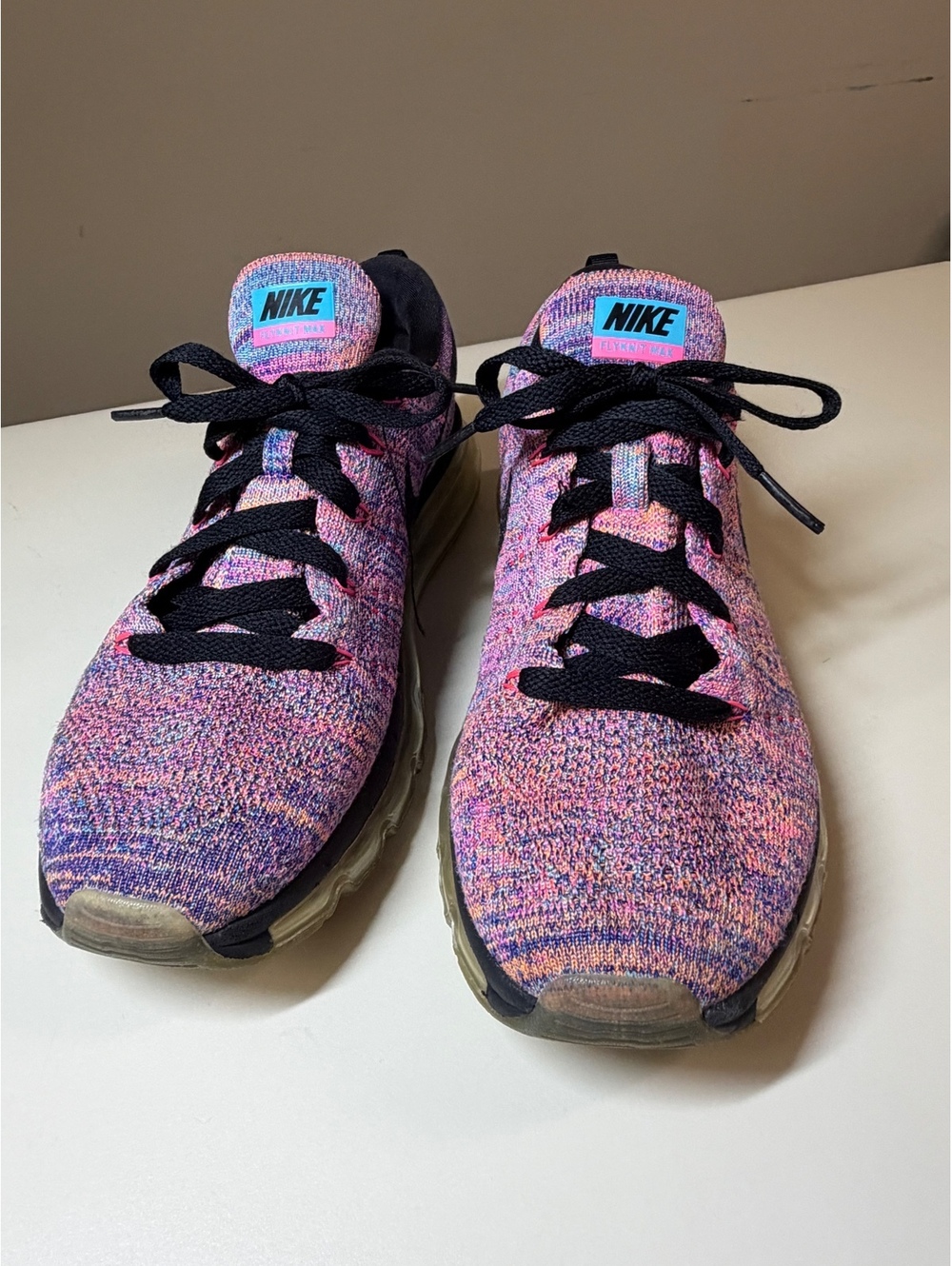 Nike Air Max Flyknit Multicolor Running Shoes Size 9